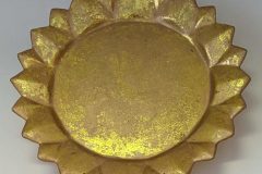 10.5" round, pottery